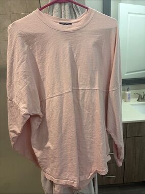 Relaxed Light Pink Crewneck Sweatshirt